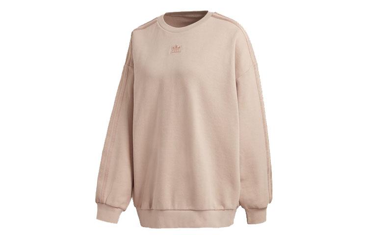 Adidas Originals Sweatshirts Women s Pearl Powder Crew Neck Moderate Regular GM6697 34