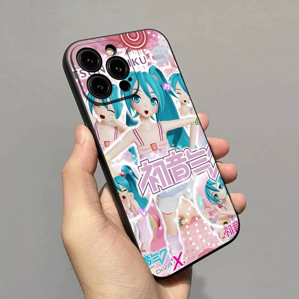 

Kawaii H-Hatsune Miku For IPhone 17 16 15 14 13 12 11 Pro Max 13 17Air Shockproof Soft Phone Cases Coque iPhone 13