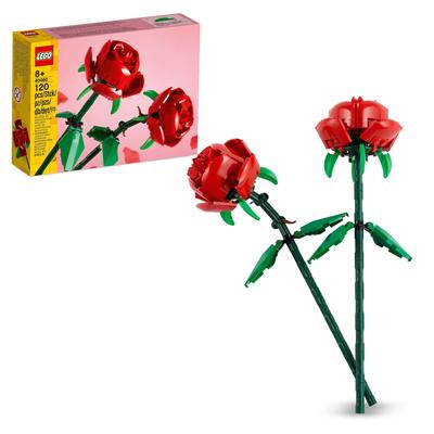 LEGO Botanická růže hračka dárek k narozeninám blok Vánoce Dívky Chlapci Děti 8 let 9 let 10 let Kytice pro žáky základní školy