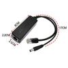 Neuer POE-Splitter 24V/48V auf 12V/5V IEEE 802.3af Ausgang Power Over Ethernet Splitter Adapter Sicherheitssystem (Plug & Play)