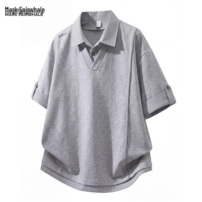 MARK FAIRWHALE Men s Summer Breathable Polo T-Shirt XL