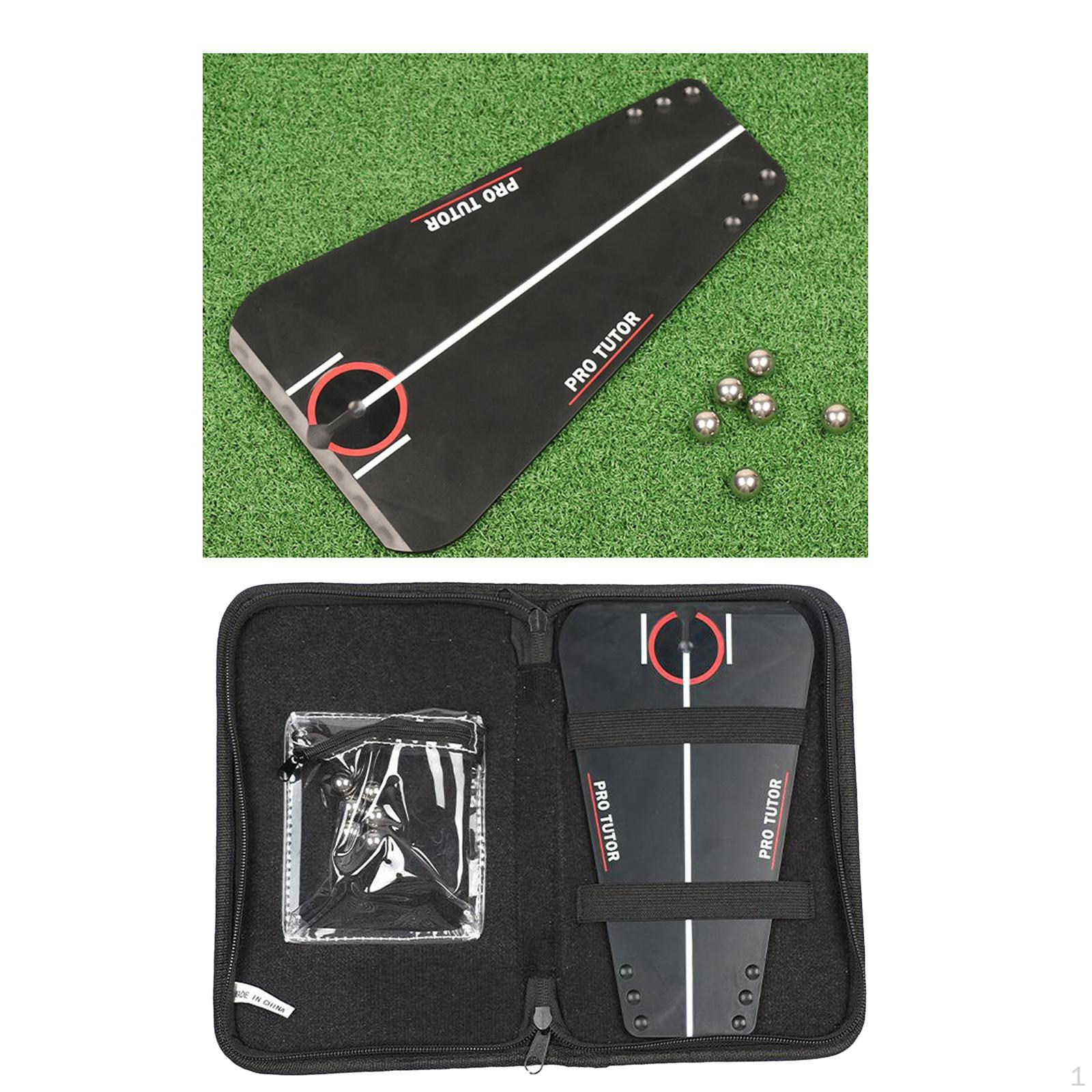 Golf Putting Alignment Mirror Putt Training Aid Trainer Practice