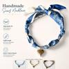 Handmade Bandana Scarf Necklace Lightweight Choker Necklace Gifts Heart Pendant  Daily Wear