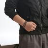 Fashion Hand-woven Stainless Steel & Leather Braided Bracelet For Men Classic Leather Bracelet Bangle Jewelry Gift