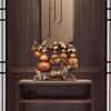 Aris & Juno Five Blessings Gourd Statue, Resin Feng Shui Figurine for Wealth & Prosperity, Home Office Decor, Housewarming Gift