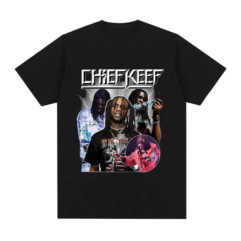 Rapper Chief Keef for President T Shirt Unisex Fashion Casual Short Sleeve Tshirt Aesthetic Vintage Oversized Tshirts Streetwear