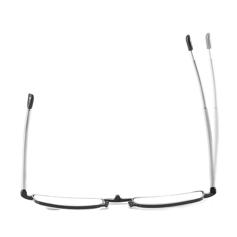 Titanium Alloy Folding Reading Glasses Ultra Light Presbyopia Eyewear With Case Anti Blue Light 1.0 1.5 2.0 For Men Women