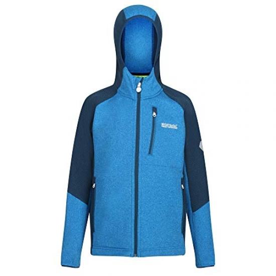 Regatta Lostock Veste Softshell Zippée Junior en Maille Stretch Extensible avec Capuche Fleece Mixte enfant Regatta Lostock Veste Softshell Zippée Junior en Maille Stretch Extensible avec Capuche Fleece Mixte enfant
