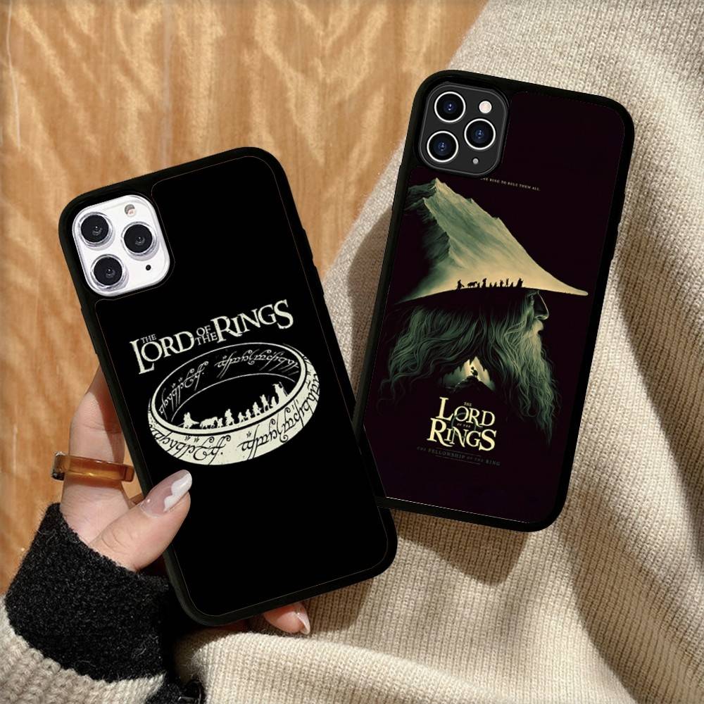 T-The L-Lords Of The R-Rings Phone Case Silicone PC+TPU For For iPhone  11 12 13 14 15 16 Plus Pro Max Cover