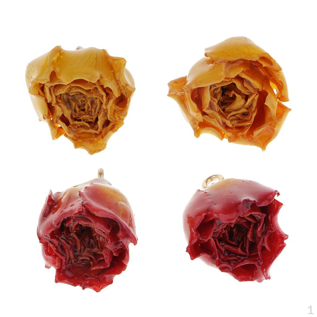 

2 пары основ для браслетов с сушеными розами, ювелирная фурнитура