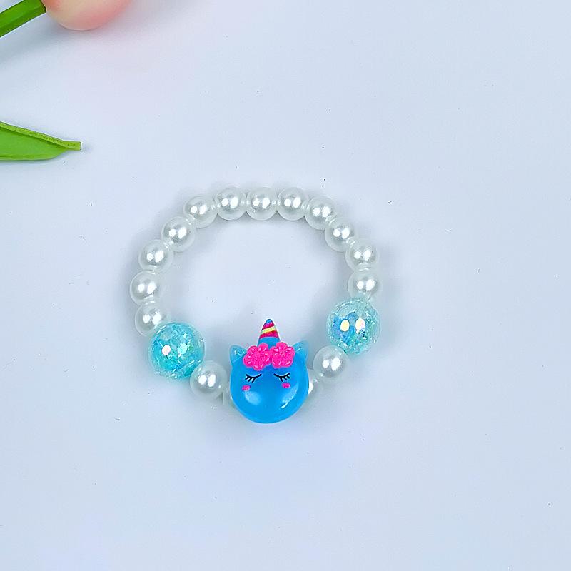 Cartoon Mermaid Pendant Beaded Bracelet for Girls