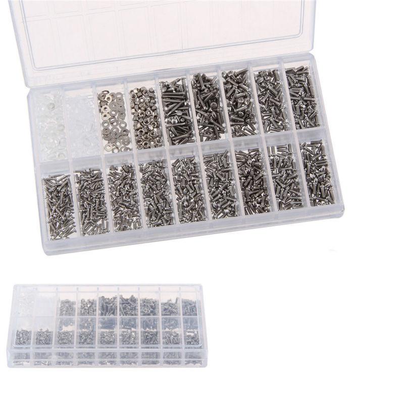 

18-in-1 Glasses Repair Screw Kit | Precision Nose Pads, Spacer Caps & Frameless Screws For Eyeglass Adjustments & Maint