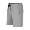 Men Shorts Elastic Waist Adjustable Drawstring Wide Leg Shorts with Pockets Solid Color Beach Casual Shorts