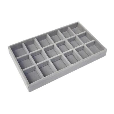 Velvets Jewelry Organiser Earrings Bracelets Necklaces Rings Display Stand Elegant Showcase Tray for Accessories