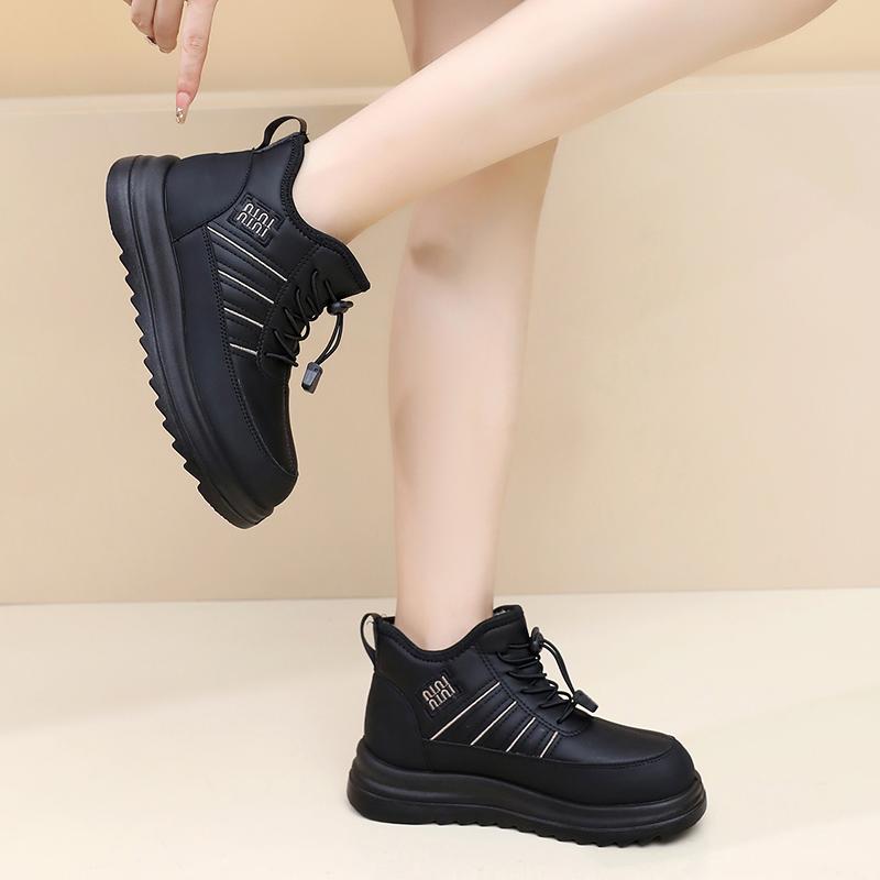 Women's Winter Thickened Cotton Shoes for Warmth and Fashionable Versatile Anti-Slip and Durable Free Shipping