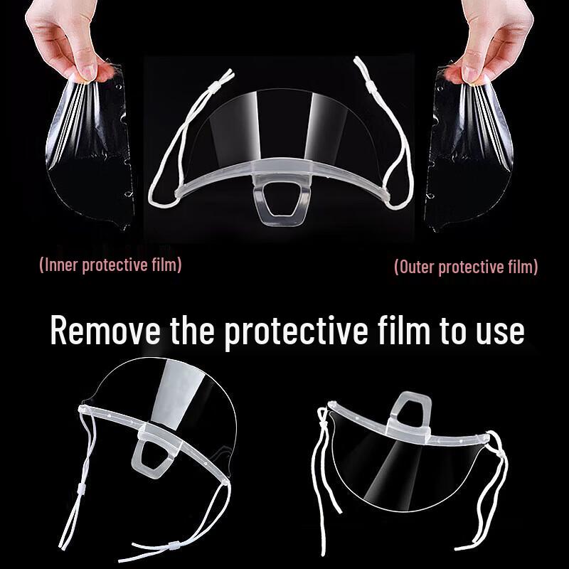 Disposable Transparent Anti-Fog Face Masks