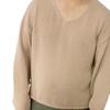 Men Sweater V Neck Easy To Match Breathable Elastic Comfortable Knit Long Sleeves