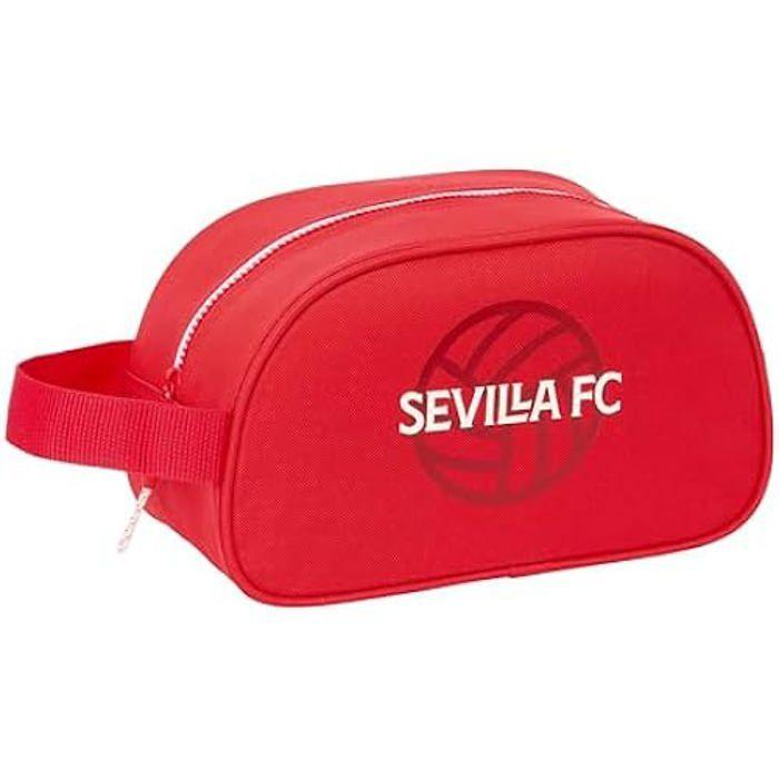 Trousse Scolaire - SAFTA - Sevilla FC - Souple - Zippée - Adaptable au Chariot
