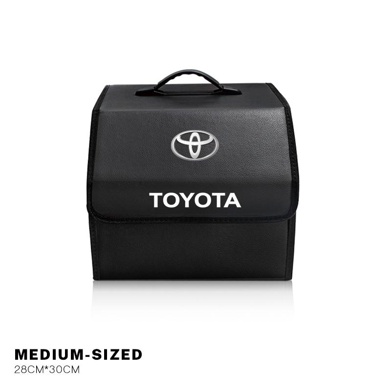 Car Storage Box Auto Trunk Organizer Tools For Toyota 86 Mirai Supra Prado Alphard Crown Vellfire Venza Avalon Prius CHR Keyring
