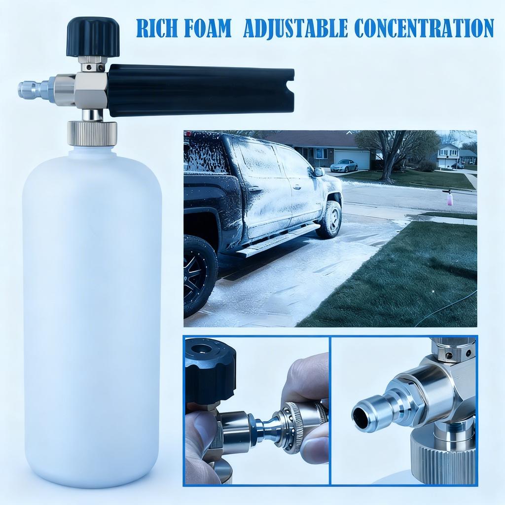 High Pressure Car Washing Gun Car Washing Foam Pot Car Washing Gun Snow Foam Spray Pot Big Mouth PA Foam Pot
