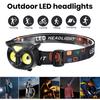 Owl Shape LED Headlamp Type-C Fast Charging Flashlight Head Torch Detachable Lightweight Headlight Outdoor Camping Head Lamp