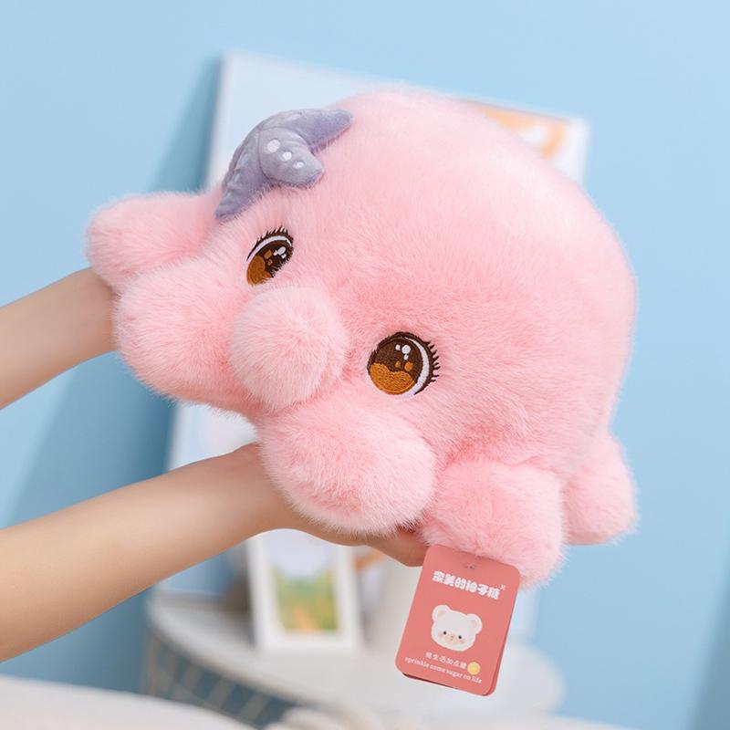 Cute Octopus Plush Toy Soft Stuffed Ocean Animal Doll Cartoon Style Octopus Throw Pillow Sleep Companion Lovely Birthday Gift