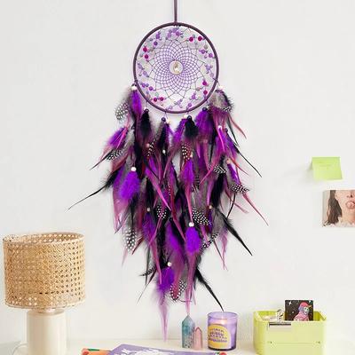 10 Farben Traumfänger Handgewebt Bunte Feder Windspiele Wohnzimmer Schlafzimmer Hängende Ornamente Festivalgeschenke Heimdeko