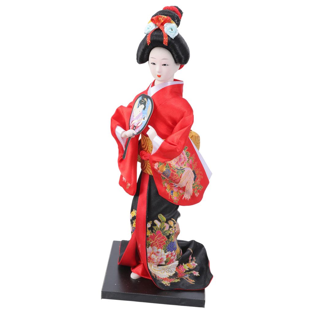 Handcrafts Geisha Kimono Dolls Tabletop Display Figurine Ornament for Japanese Themed Restaurants or Home Decors Gift