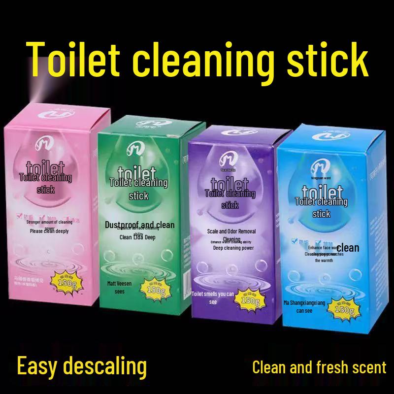 Large Capacity Blue Toilet Cleaning Stick with Deodorizing and Sterilizing Properties