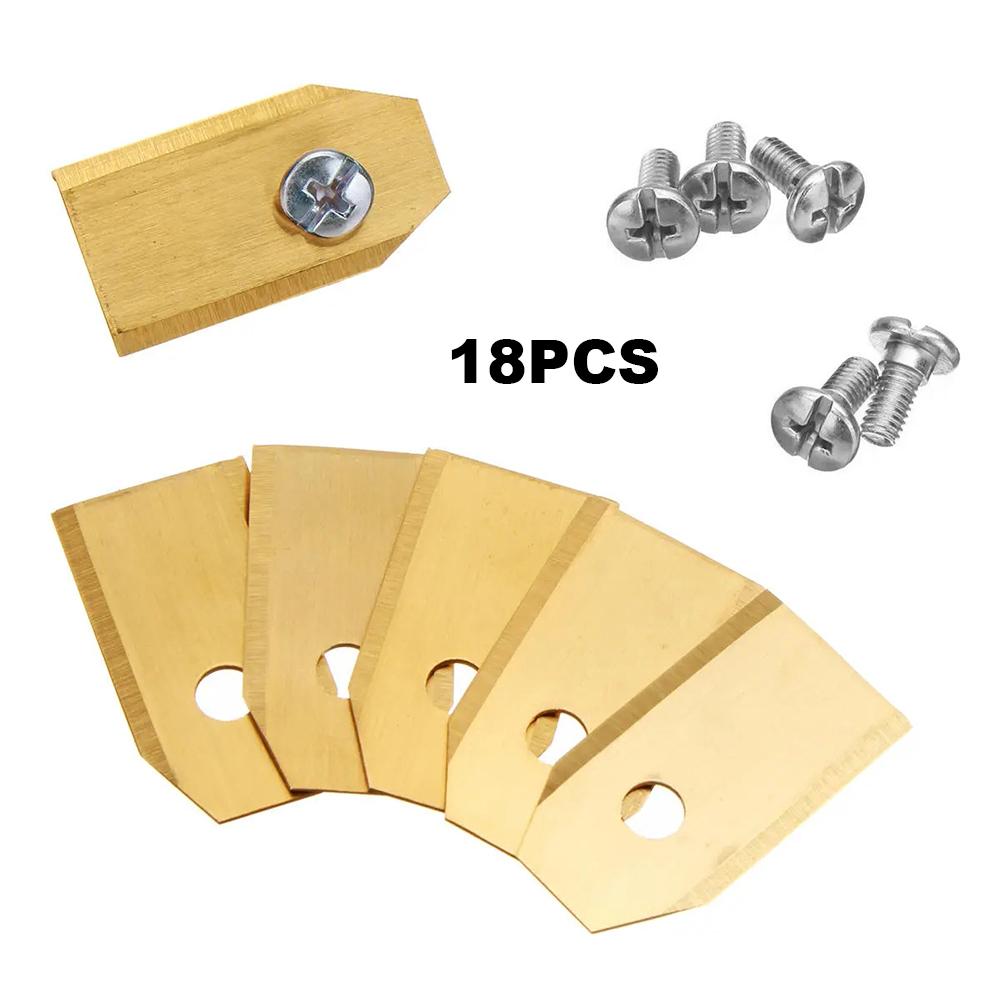30/60pcs Trimmer Blade Lawn Mower Cutting Blade W/Screw Kit Replacement For Husqvarna Automower/Gardena Robotic Lawnmower Part