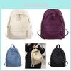 Fashionable Korean Style School Backpack For Girls And Boys Pu Leather Medium Size Breathable
