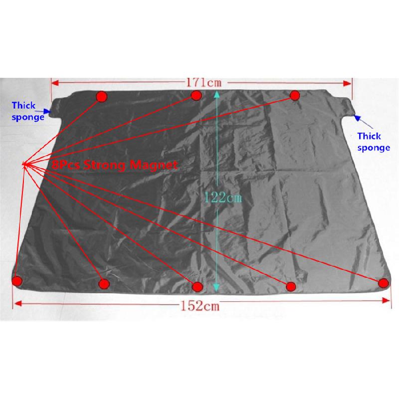 New Magnetic Car SUV Windscreen Cover Ice Frost Shield Snow Dust Protector Sun Shade
