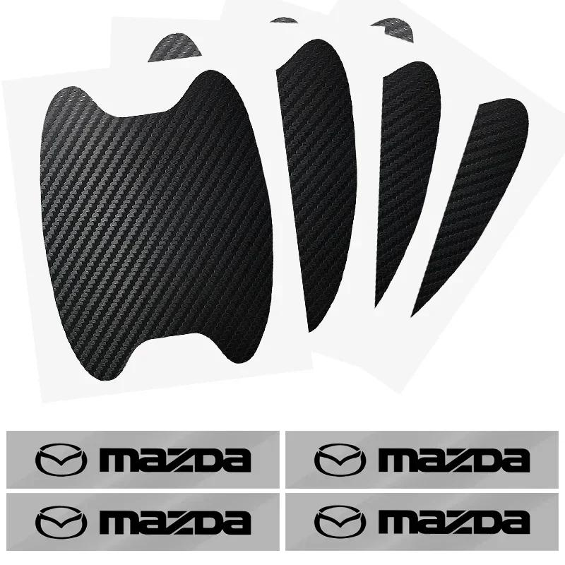 

For Mazda 3 5 CX-3 CX-4 CX-5 CX-7 CX-9 Axela 6 RX8 7 8Pcs Car Door Sticker Auto Handle Anti Scratch Protection Film Car Styling