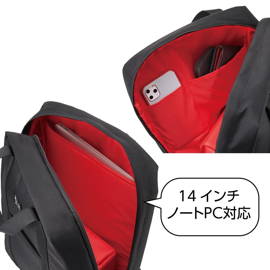 HAKUBA Chululu ReNew Plecak M Torba na aparat AMZSCH-REDPMBK Czarny Materiał z recyklingu Zrównoważona torba