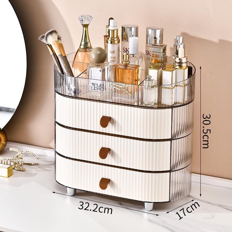 Elegant Multi-Layer Drawer Cosmetic & Jewelry Organizer Box