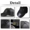 Baseball English CZ566 [White Fang] Hat, Cap, Cap, Leather, PU, Casual, Letters, Logo, Elegant, Adult, Embossed, Men's, (Coffee)
