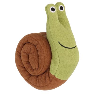 Schnecken Quietschhunde-Spielzeug Polyester Beißpuzzle Interaktives Welpen-Kauspielzeug für Hunde