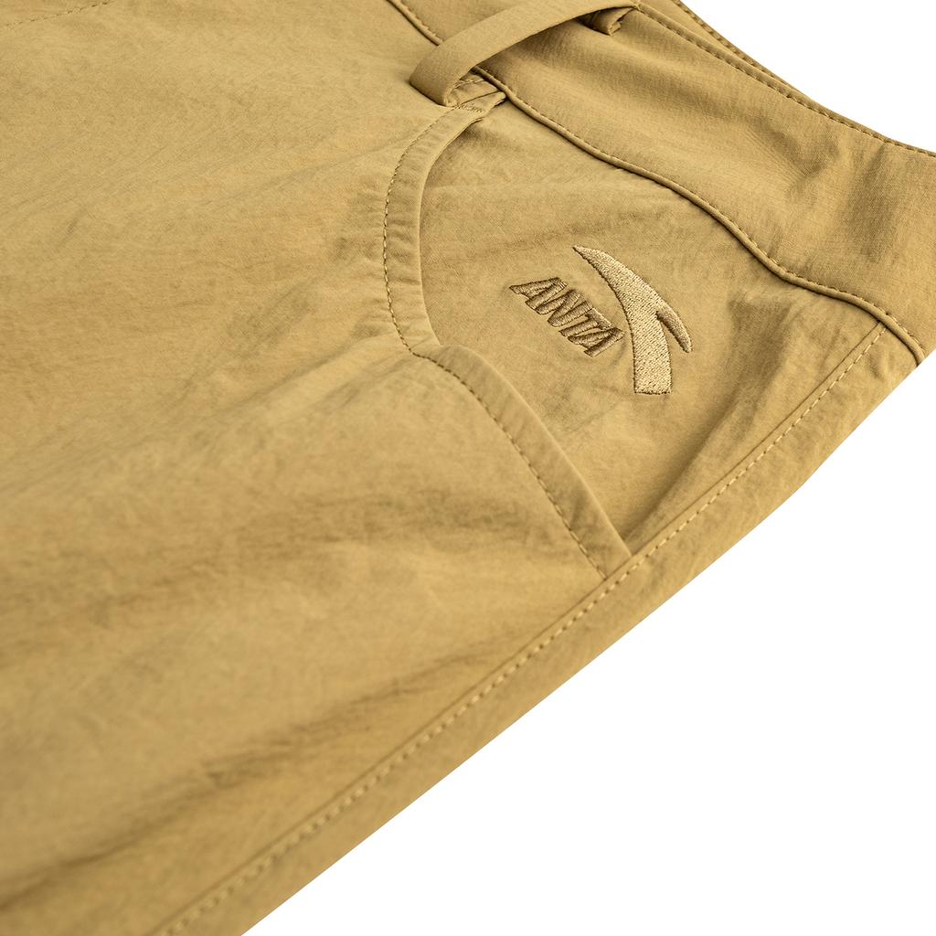 Anta Lifestyle Series Womens Woven Long Pants Summer Casual Pants Women Bottoms Ancient-Tea-Brown 962628509-1