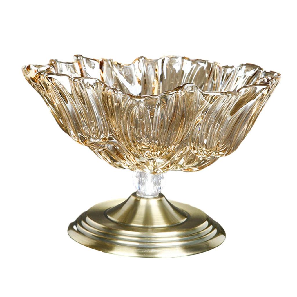 Fruit Plate Salad Plates Decorative Glass Bowl for Bread Cupcake Style C