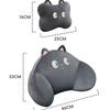 1 Set Auto Interior Decoration Car Headrest Neck Pillows Cute Cartoon Plush Waist Pillow Back Cushion Diy Accessories