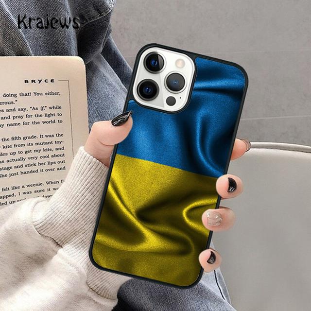 Ukrainian Flag Soft Phone Case For iPhone 17 Air 16 15 14 Max Plus 11 12 13 Pro Max Phone Cover coque Shell Fundas