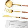 4 stück Camping Besteck Set Utensil Abnehmbare mit Lagerung Box Reise Utensilien