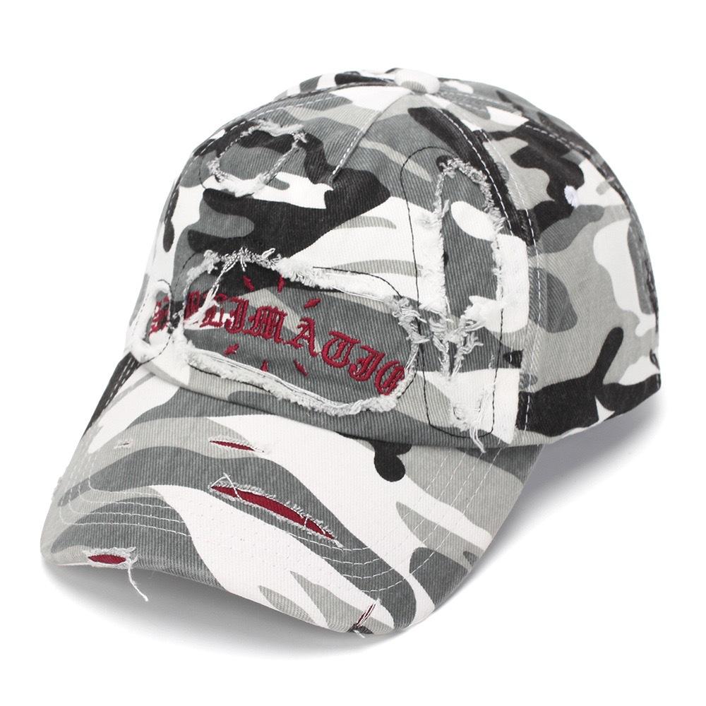 Fashion Hat American Vintage Camouflage Baseball Hat Female Spring Summer Versatile ins Sanskrit Embroidery Cap Summer Couple Male