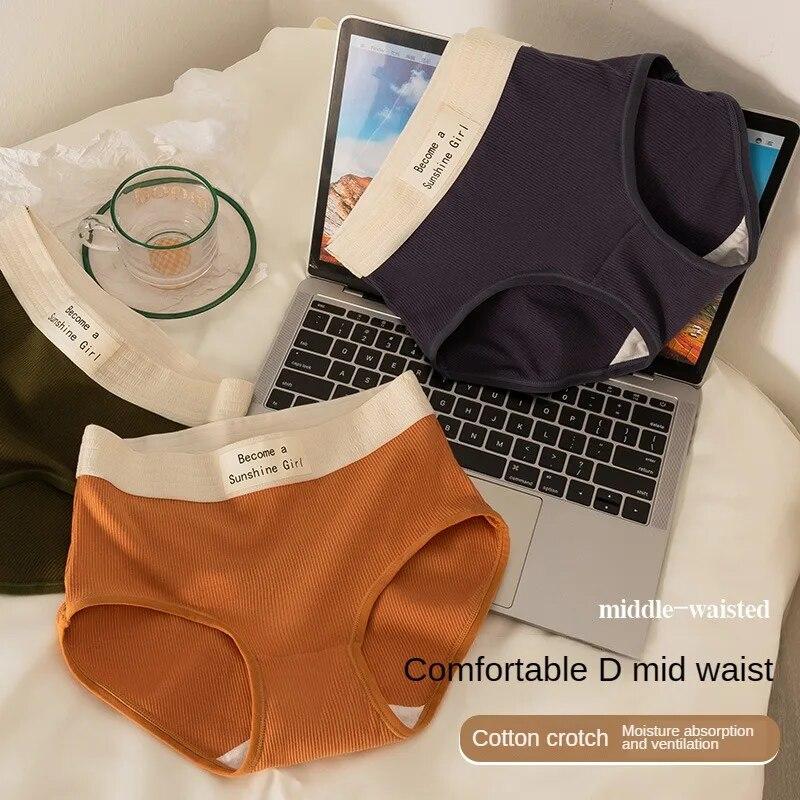 

Sports Women s Panties Soft Cotton Panties Woman Fashion Intimate Underwear Hip-covering Breathable Sexy Contrasting Colors