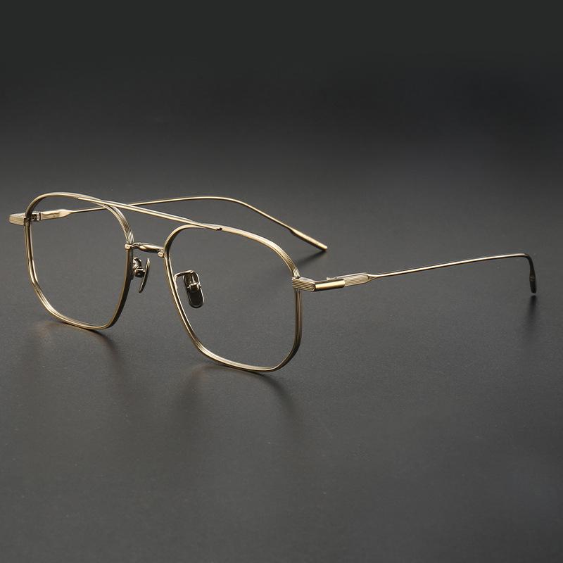 G/M 2021 Men s Trendy Aviation Titanium Business Plate Frame золотой