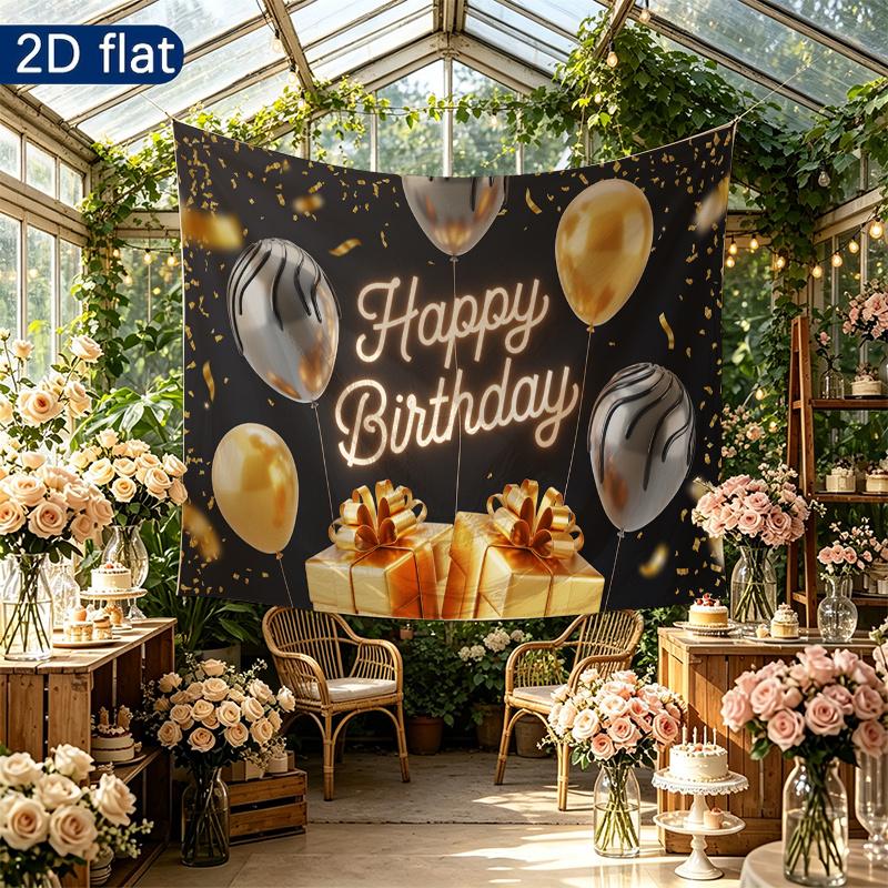 Party Backdrop Happy Birthday Birthday Photo Booth Background Front Door Decor