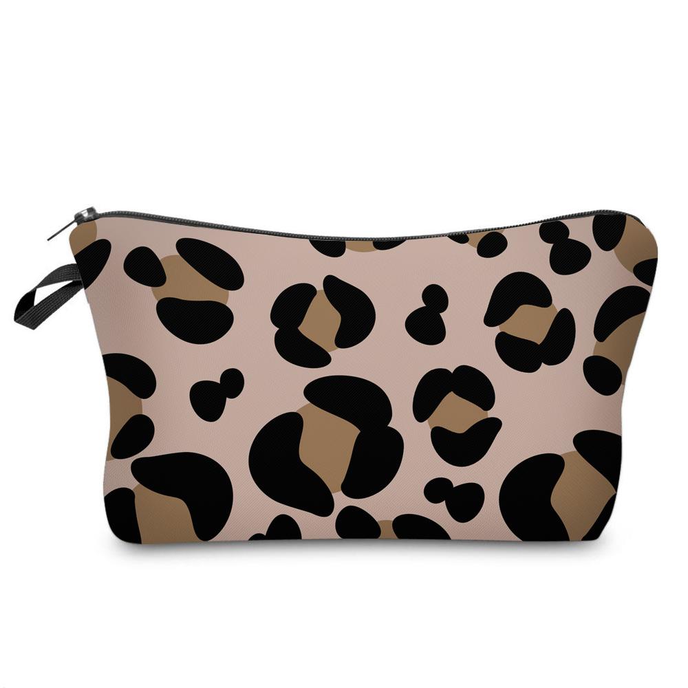 Women Cosmetic Bag Multiple Pattern Fashion Portable Casual Storage Travel Pouch Toiletry Bags