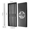 Pure Titanium Crystal Chopsticks: Lightweight, Portable, Heat-Insulating, Non-Slip, Anti-Mold, with Gift Box – Perfect for Outdoor Camping