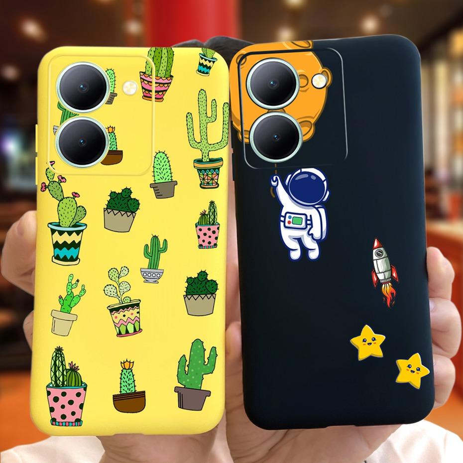 For Vivo Y36 Case 2023 Cute Love-heart Pattern Jelly Silicon Soft Phone Back Cases Cover For VivoY36 Y 36 4G 5G V2247