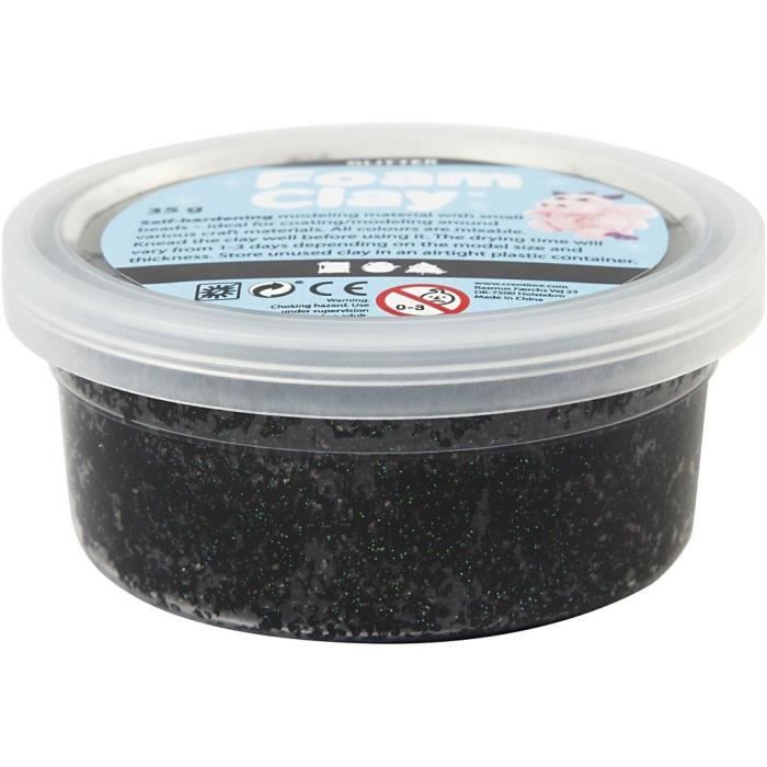 Creativ Company Foam Clay, Modeling Clay, Black, Kids, Boy-Girl, 35 G, 1 Piece(s)
